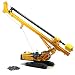 Edlike 1:35 Scale Model Diecast XCMG 220 Rotary Drilling Rig Model Driller Replica Rotatalbe Cutting Heads Collection Gift