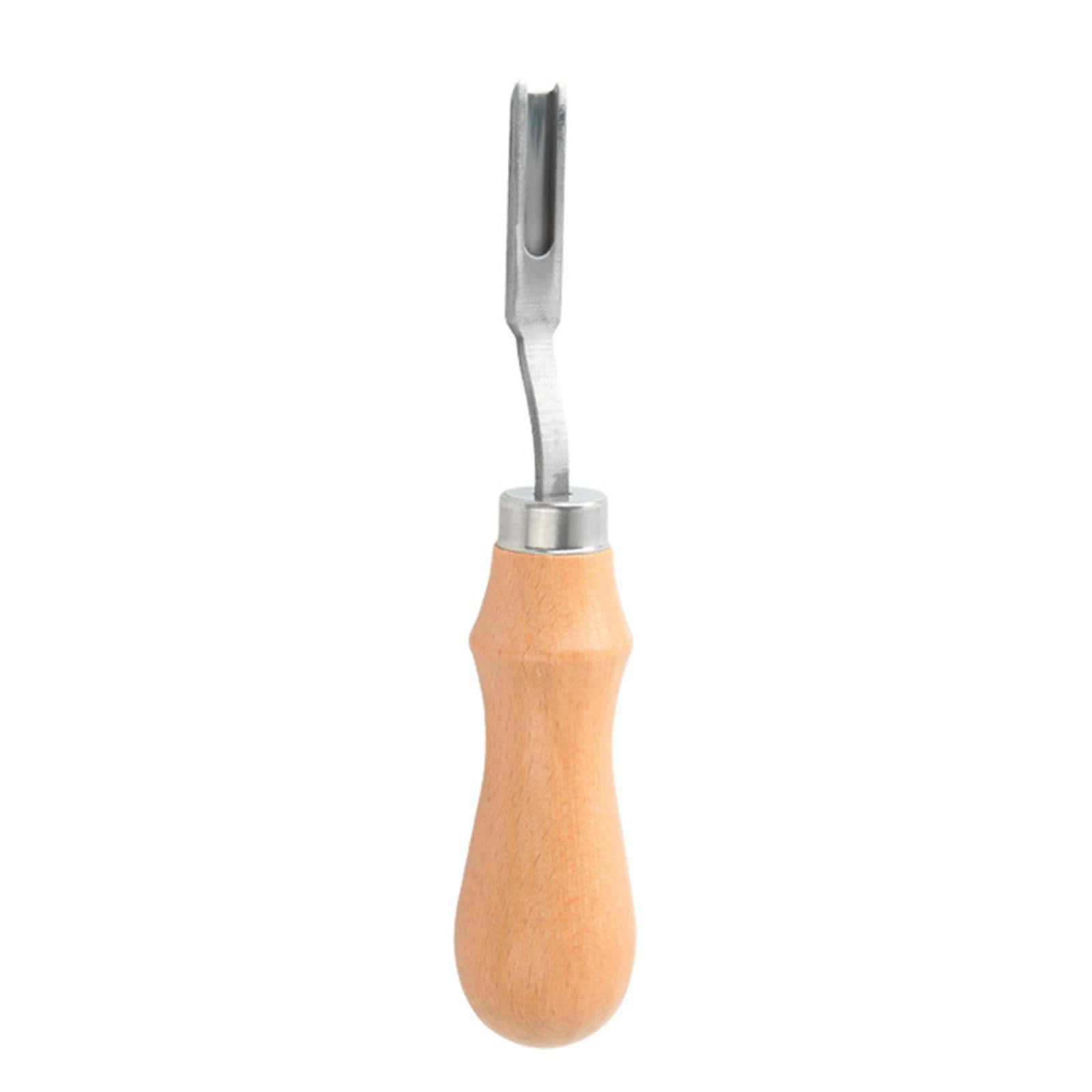 Tsophreniq Edge Scraper ThinBlade Leather Tool Wood Handle Wide Edge Household Combination Professional Leather Edger Wide Scraper Thin Trimmer for Smooth and Edges with Ease
