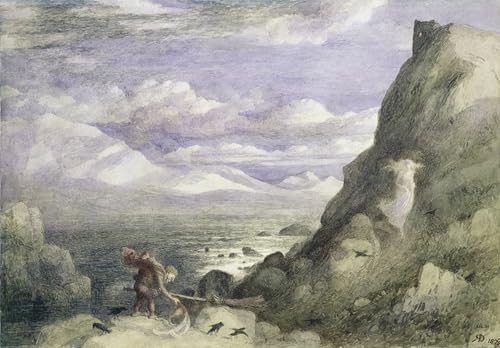 Cuadro El Hogar de las Brujas Richard Doyle lienzo para eliminar paredes vacías y aburridas