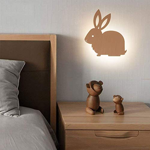 Lampe murale LED marron style moderne pour éclairage de chevet et chambre