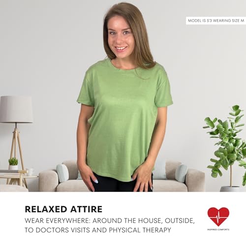 Inspired Comforts Post Shoulder Surgery Shirt for Women- Full Tearaway Adaptive Clothing4