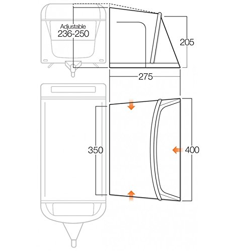 Vango Rapide II 400 Air tendone - 2018