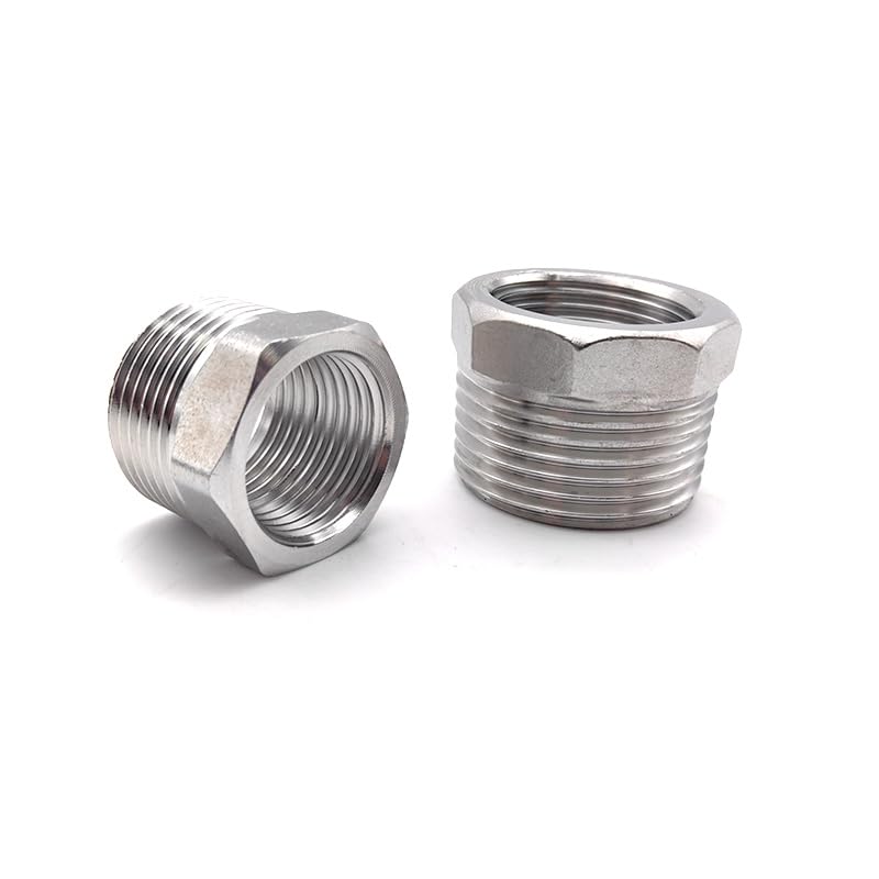1pc DN50(M)-DN32(F) Heart Reducer Bushing BSP Male/Female Thread SS304 Stainless Steel Pipe Fittings LLBOGRGGN