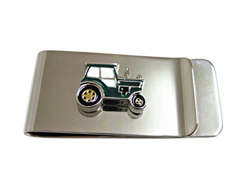 Kiola Designs Green Classic Farm Tractor Money Clip