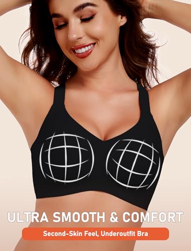 Image of Gailife Womens Wireless Push Up Bras for Women No Underwire Seamless Full Coverage Supportive T Shirt Everyday Bras