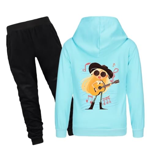 Children Kids Long Sleeve Hooded Pullover Sweatshirt Cute Suit Top and Pants outfits sets3