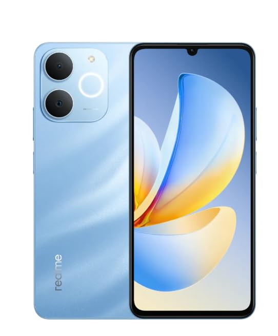 realme P4 Lite Smartphone, 4GB RAM, 64GB Storage, Sea Blue