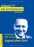  Königs Erläuterungen und Materialien, Bd.400, Jugend ohne Gott