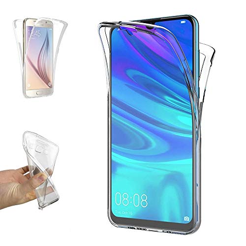 REY Cover in Gel TPU per Huawei P Smart Plus 2019, Silicone Case, 360° Full Body Protezione, Protettiva Sottile Back Cover