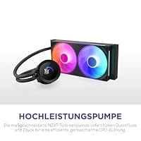 NZXT Kraken Plus 240 RGB - 240mm AIO-CPU-Kühler, LCD - Schwarz – Ansicht 3