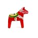 Essence of Europe Gifts E.H.G Dalarna Horse Wood Figurine Red (2")
