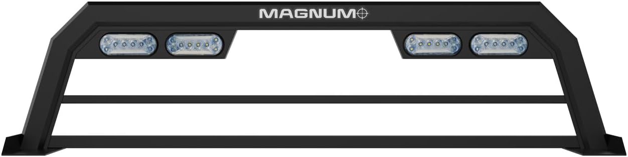 Magnum 16" High Service Body Rack with Lights | Fits Cab Chassis Trucks