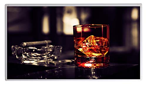 IH Engingeering BV Bildheizung ? Fern Infrarotheizung mit ? Elektroheizung mit Stecker für Steckdose ? 5 Jahre Herstellergarantie ? Elektroheizung mit Überhitzungsschutz ? (600, Whiskey, Zigarre)