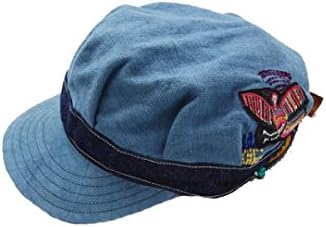 Amazon Amina モラキャスキャップ ブルー 帽子 エスニックキャップ ネイティブキャップ トライバル メンズエスニック カジュアル キャスケット エスニックファッション キャップ 通販