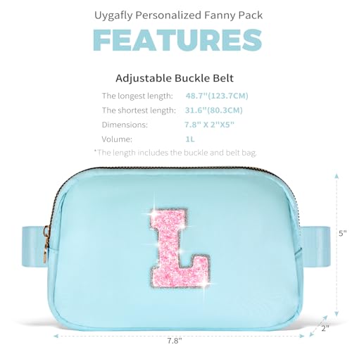 Image of Uygafly Gift for Teen Girls Kids Daughter Her - Birthday Gifts for 3 4 5 6 7 8 9 10 11 12 13 Year Old Girls,Fanny Pack Crossbody Bag Purse Belt Bag Cute Trendy Stuff | Blue,L