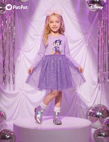 Image of Disney Girls' Tulle Tutu Dress Birthday Party Outfit Toddler to Big Kid