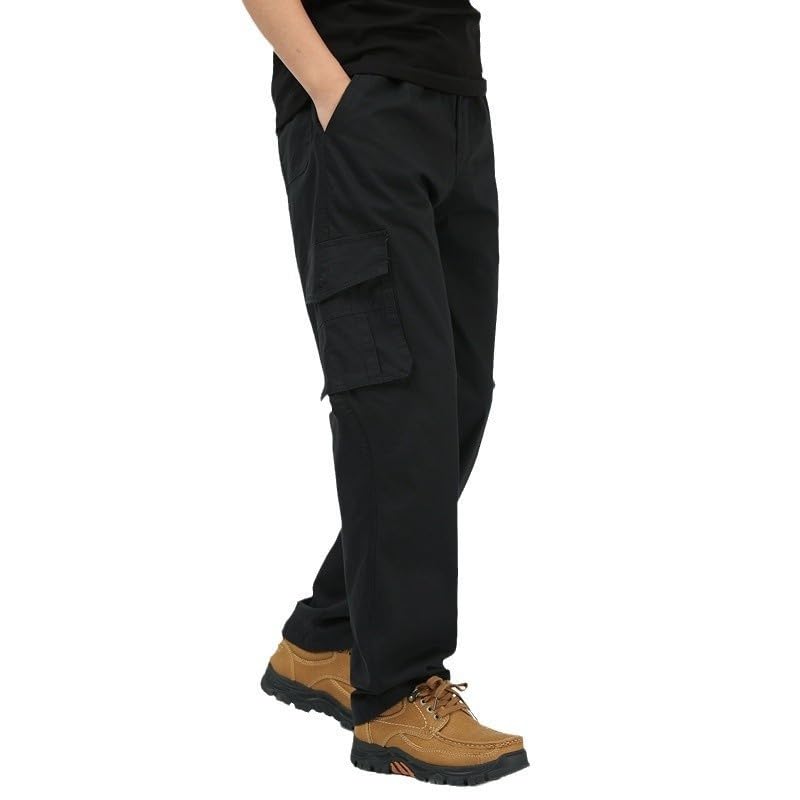 Adorlina Flex Cargo Pants for Men Flexrover Ultra Comfort Fit Multi-Pocket Durable Pants Outdoor Water Resistant Hiking Cargo