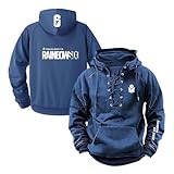 Sudadera con Capucha De Manga Larga Hombre para R.a.in.bo.w S.IX S.ie.g.e Abrigo Cómodo Estampadas Jerséis Ropa Deportiva Prendas Vestir Exteriores-LanSe||3X_l