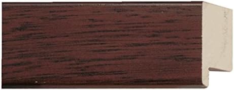 Picture Frame Moulding (Wood) 100ft Bundle - Traditional Mahogany Finish - 0.75" Width - 15/16" Rabbet Depth