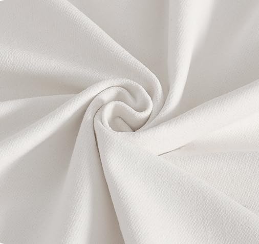Cloud Couch Modular Sectional Sofa Covers Washable Replaceable White Fabric a Swatch of The White Fabric