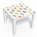 malango® Möbelfolie Blätterdesign für Beistelltisch Serie Lack von IKEA Tischaufkleber Folienaufkleber Designfolie Aufkleber Klebefolie ohne Tisch digitalgedruckt