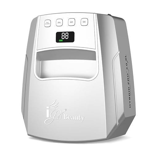 iGel Beauty Hybrid PRO 3.0 XL Wireless Rechargeable UV/LED Lamp Silver