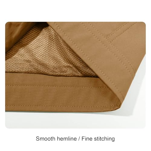 Cambkatl Men's Full Zip Stand Collar Fishing Vest Sleeveless Golf Jacket Lightweight Hiking Running Outerwear with Pockets3