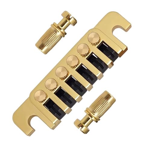 6 String Guitar Bridge Tailpiece Stop Vintage Bridge Tailpiece With Tuners Studs Replacement Electric Guitar Parts