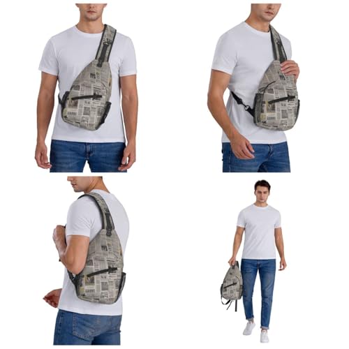 Bolso Crossbody Casual Unisex Negro para Viaje y Senderismo miniatura 7