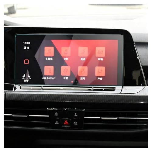 Film de protection de navigation premium en verre trempé 10 pouces pour console Golf MK8 2020