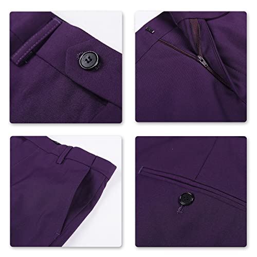 Allthemen Abito da Uomo 3 Pezzi Slim Fit Completo