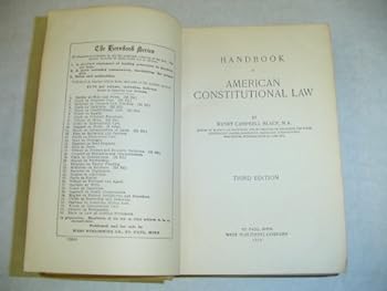 Handbook of American Constitutional Law
