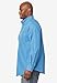 KingSize Men's Big & Tall Long Sleeve Wrinkle Free Sport Shirt - 7XL, Atlantic Plaid