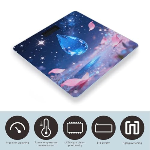Báscula digital para baño con plataforma de vidrio templado miniatura 3