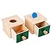 POPETPOP Montessori Oggetto Scatola per La Permanenza Scatola di Caduta di Smistamento con Cassetto a Sfera Cassetto a Mano Coordinamento degli Occhi Giochi Educativi Giocattoli Educativi