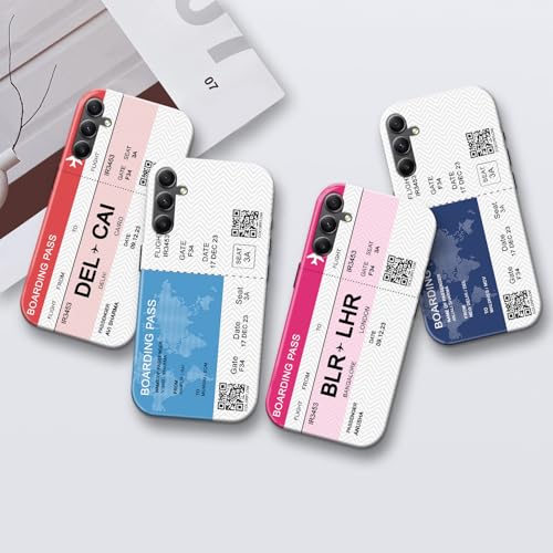Image of COLORflow Back Cover Compatible with Samsung Galaxy A34 5G | Boarding Pass Colors Customized | Glossy Armoured Bumper with Camera Protection Back Cover Compatible with Samsung Galaxy A34 5G