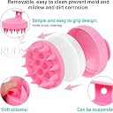 RUDSAA Manual Scalp Head Massager Shampoo Brush - Eco-Friendly With Soft Silicon Bristles, Hair Scalp Scrubber, Exfoliator | Dandruff Removal, Prevents Hair Loss (Cream A) gallery image