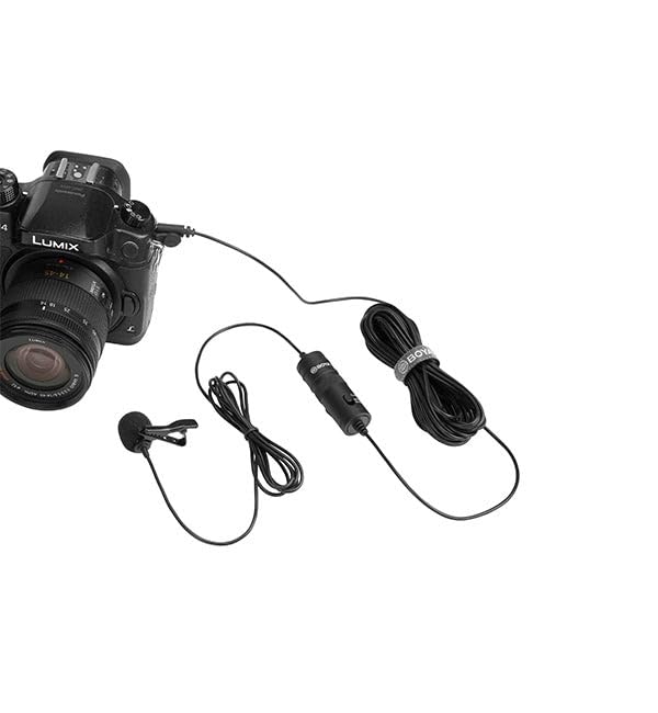 Image of BOYA By M1 Lavalier Auxiliary Microphone For Smartphones, Canon, Nikon DSLR Cameras And Camcorders