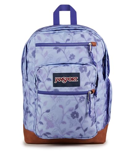 Image of JanSport Cool Backpack with 15-inch Laptop Sleeve, Large Computer Bag Rucksack with 2 Compartments, Ergonomic Straps, Lines & Vines