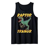 Funny Raptor Trainer Jurassic Dinosaur Coach Sport Tank Top