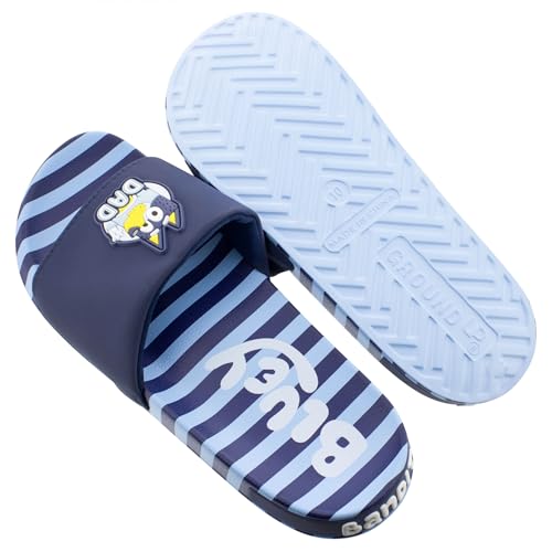 Ground Up Bluey Bandit Dad Adult Slide Sandals4