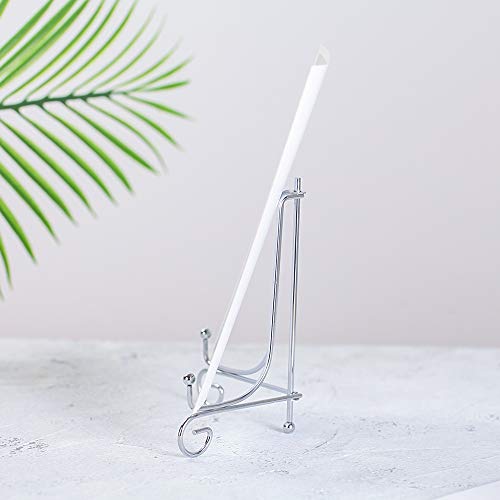 Artliving (2 Pack 6" Iron Plate Stand, Silver Iron Easel Plate Display Photo Holder Stand, Displays Picture Frames, Cookbooks, Decorative Plates, Tablets And Art #TOP7