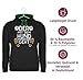 Pullover Herren Frauen Hoodie Kontrast zweifarbig - für - Der mit dem Hund geht - Geschenk Hundebesitzer Hundeliebhaber - XL - Schwarz/Grün - hoody damen hunde hundefan gassi fun-kapuzenpullover