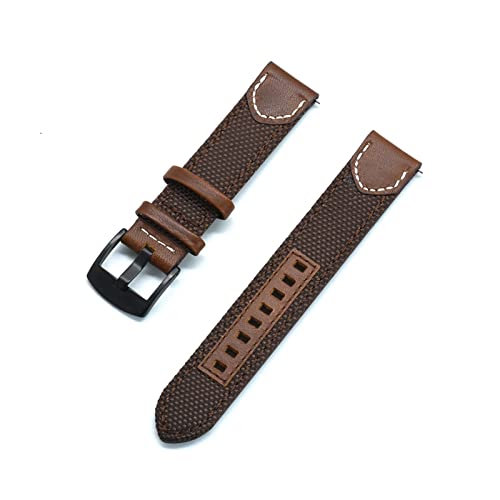 Bracelet montre dégagement rapide 22mm en cuir vintage