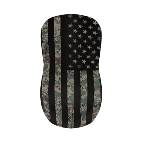 Image of American Flag Bar Chair Stool Cover 4 Pack Stretch Chair Slipcover for Counter Height Bar Stool Anti-Scratches Spills Chair Covers