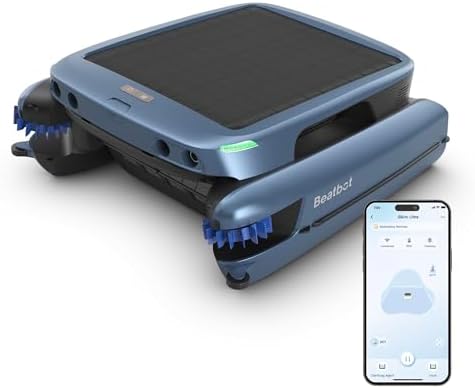Beatbot iSkim Ultra Skimmer per Piscina robotizzato a energia Solare, Robot pulitore per Piscina Superficie, Opzioni di Carica Doppie, Chiarificazione dell'Acqua