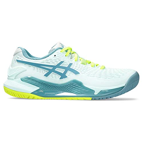Tênis Asics Gel Resolution 9 Azul e Limão-36