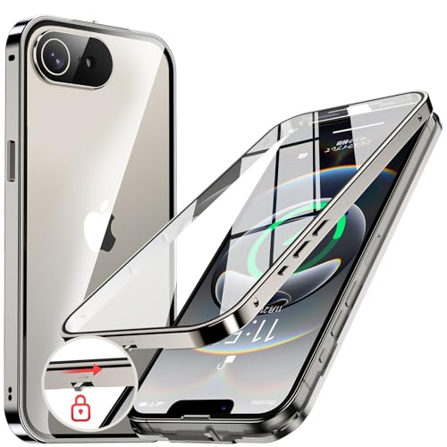 NIANGUO�y���b�N�@�\�t���E�����|�b�v�A�b�v�{�^���z iPhone16e �p �P�[�X �N���A �y���ʋ����K���X�z 9H�d�x �S�ʕی� �A�C�t�H��16e �J�o�[ �A���~�o���p�[ ���^���t���[�� �ϏՌ� ���h�~ �����x�^�b�` ���^ �y�� ���C�����X�[�d�Ή�