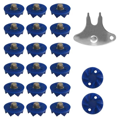Tacos para Zapatos | Juego De Tapones Azules - Tacos Antideslizantes con Absorción de Impactos para Mayor Sujeción Estabilidad y Seguridad en Zapatillas de Campo