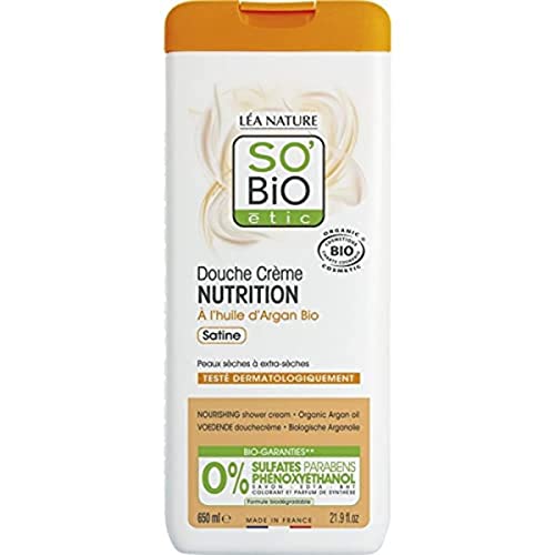 Douche nutrition argan So Bio le flacon de 650ml pour un moment spa bien être à la maison